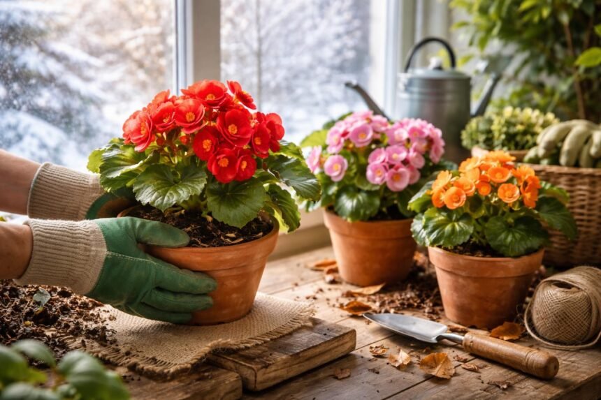 gpt begonien ueberwintern so ueberstehen die blumen den winter 1769511063 Begonien sind frostempfindlich – mit dem richtigen Winterschutz überstehen sie die kalte Jahreszeit dennoch problemlos. Wir zeigen, wann Sie die Pflanzen reinholen, wie Sie Knollen lagern und Balkonbegonien sicher überwintern.