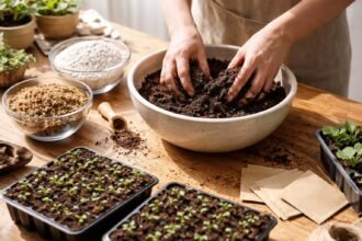 - Selbstgemachte Aussaaterde stärkt Pflanzen, spart Geld, reduziert Abfall, fördert Gesundheit.