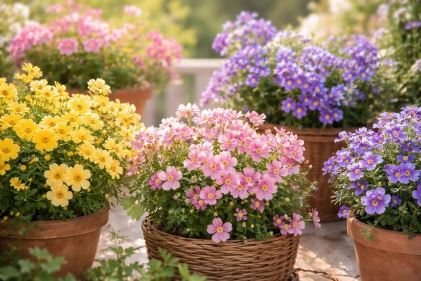 Farbenfrohe Nemesia-Blütenpracht auf Balkon, Terrasse und Beet, zweifarbig und betörend