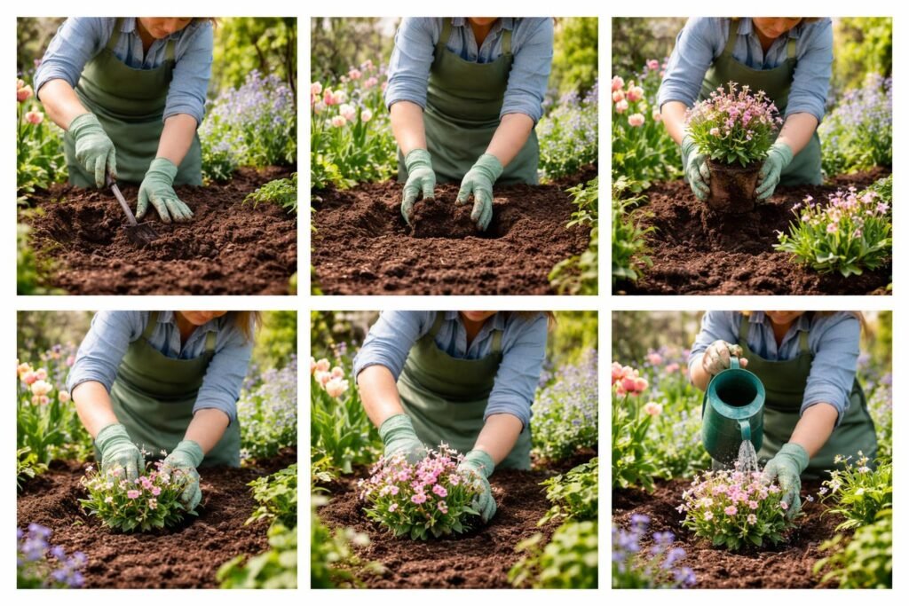 Elfensporn: Pflanzen, Pflege & Winterhärte Elfensporn im Garten, Boden lockern, Abstände beachten, Pflanzlöcher vorbereiten, Randbereich schützen.