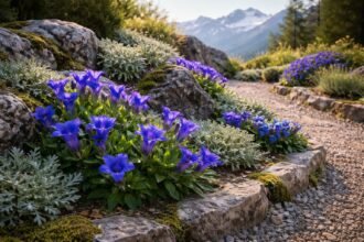 Enzian Gentiana im Garten: Blaues Blütenbild, Pflegebedarf, Standortwahl und Winterhärte.
