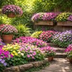 Fleißiges Lieschen im Schattenbeet, bunte Blüten, pflegeleicht, robust und langlebig.