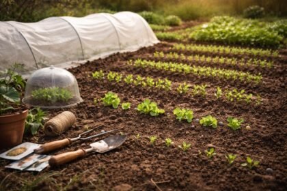 Frühes Gemüse im Freiland, Februar/März; Planung, Sortenwahl, Klima beachten, Ernte vorausdenken.