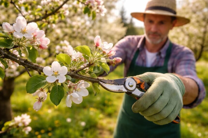 Frühlingsschnitt beim Apfelbaum: So förderst du Blüten und Ertrag von Februar bis April Frühlingsschnitt am Apfelbaum fördert Blütenbildung und Ertrag im Sommer deutlich sichtbar