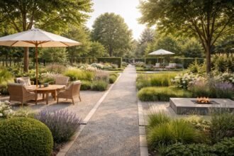 - Platz schaffen bedeutet Klarheit, Pflegeleichtigkeit und Freude im Garten, ohne Überfüllung.