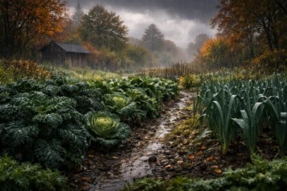 Herbstliches Gemüse: Wind und Wetter schrecken robuste Sorten nicht dank sorgfältiger Pflege.