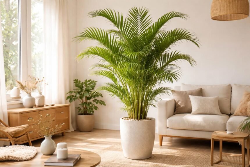 Goldfruchtpalme, Dypsis lutescens - Pflege-Tipps Goldfruchtpalme belebt Räume, verleiht tropisches Flair und verbessert die Luftqualität.