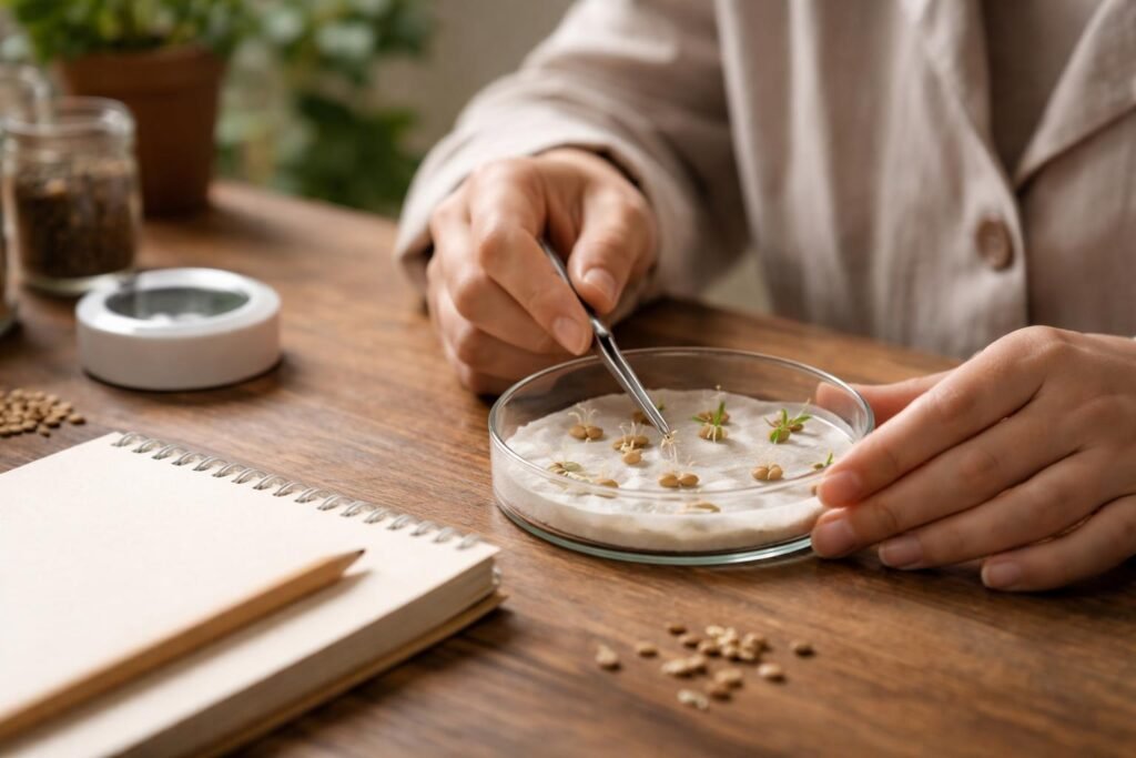 - Keimungstest altes Saatgut: Feuchte Tücher, klare Kriterien, regelmäßigen Kontrollen durchführen.