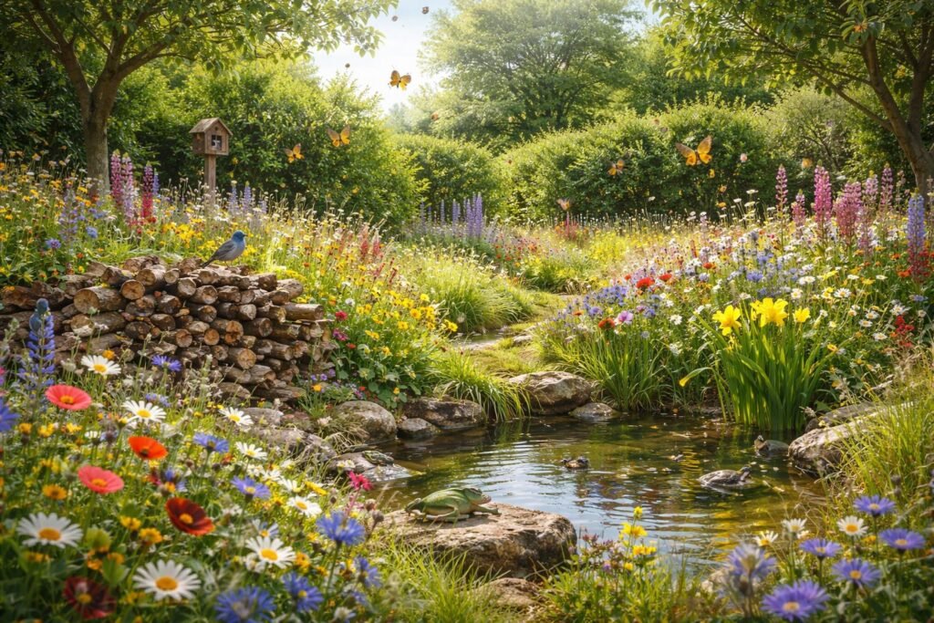 Frühlingswildblumen als Inspiration für Garten und Naturfreunde Frühlingswildblumen schaffen vielfältige Lebensräume für Vögel, Insekten und Kleintiere im Garten.