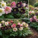 Lenzrosen im Frühling, weiße bis rosa Blüten, robuste Frühjahrs-Pflanzen im Garten