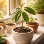 - Samen der Litschi keimen, pflegeleichter Baum, Duft auf der Fensterbank.