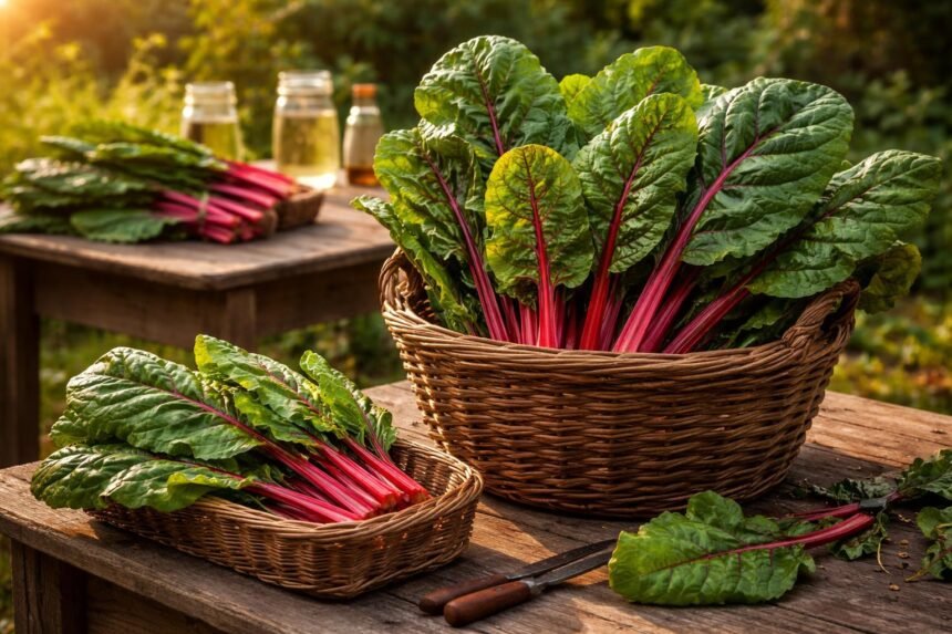 - Mangold frisch ernten, lagern, verarbeiten; vielseitiger Küchen-Allrounder, robust und ertragreich.