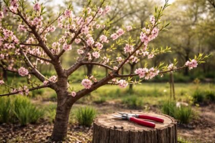 Pfirsichbaum im Frühling: Auslichten, Schnitt und Knospenkontrolle für Gesundheit und reiche Ernte