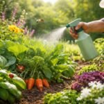 Beet mit gesunden Pflanzen, Einsatz biologischer Wirkstoffe gegen Schädlinge sichtbar.