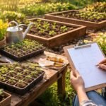 Frühlingserwachen im Garten: März-Pflanzkalender, Beete planen, Saatgut vorbereiten, erste Kulturen setzen.