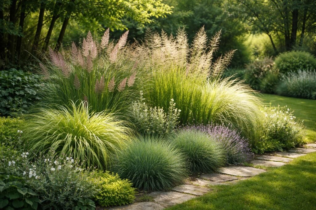 - Vielfältige Garten-Gräser für Sonne, Schatten und Halbschatten; pflegeleicht, elegant und vielseitig.