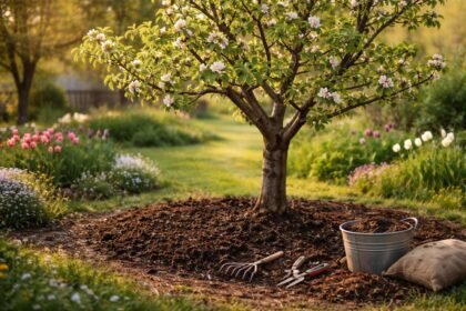 Quittenbaum im Frühling stärkt dank Schnitt, Bodenvorbereitung und Nährstoffversorgung aromatischer Früchte
