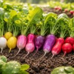 - Knackige Radieschen in Rot, Weiß, Gelb, Rosa und Violett als Frühlingserlebnis