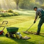 Frühlingsrasen im Bild – grün, dicht, gepflegt – bereit für eine grüne Saison.