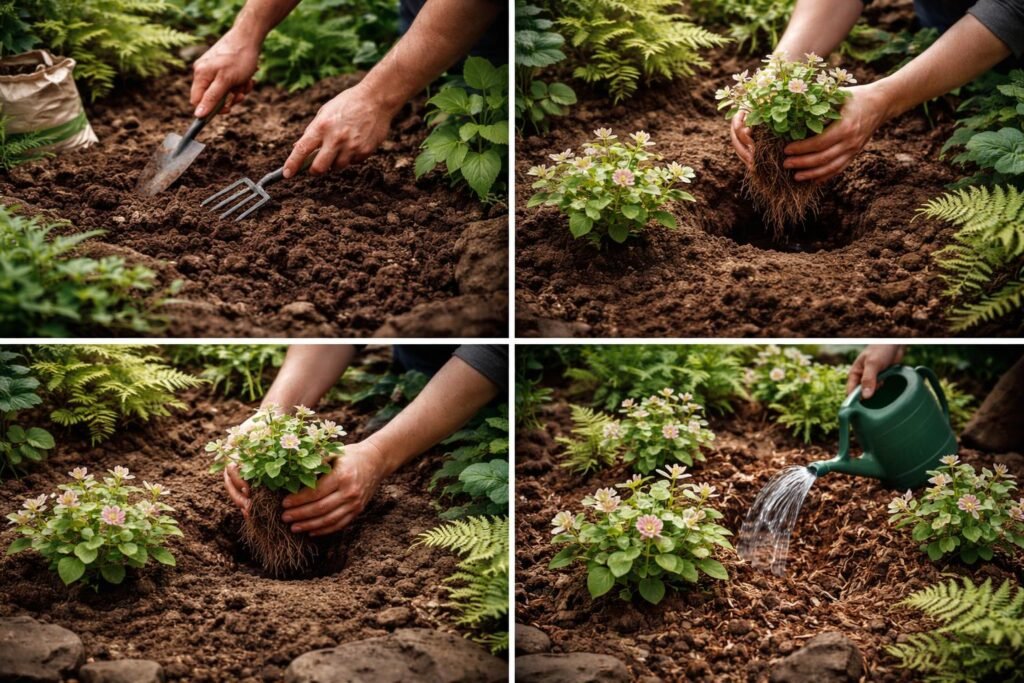 Elfenblume: Pflanzen, Pflege & die schönsten Epimedium-Sorten Schritt-für-Schritt-Anleitung zum richtigen Pflanzen von Elfenblumen im offenen, sonnigen Beet