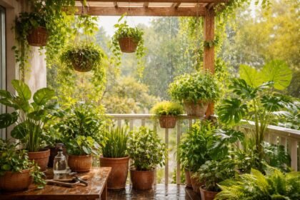 - Zimmerpflanzen im Freien: Balkon, frische Luft, Regen, sommerliche Pflege genießen und neue Farben