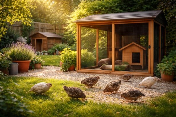 - Leise Wachteln im Garten, kompakte Gehege, frische Eier, ruhige Nachbarschaft, Freude dabei