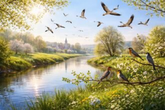 - Zugvögel kehren zurück; Artenvielfalt, Ursachen und veränderte Rückkehrzeiten sichtbar im Frühjahr