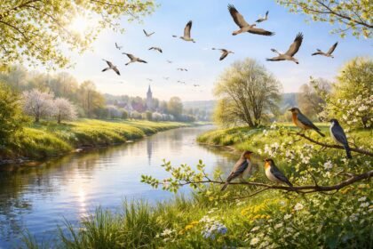 - Zugvögel kehren zurück; Artenvielfalt, Ursachen und veränderte Rückkehrzeiten sichtbar im Frühjahr