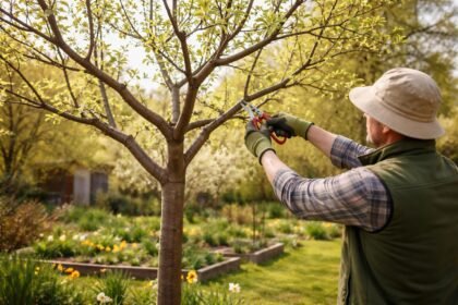 Zwetschgenbaum im März auslichten: Triebe entfernen, Krone lüften, gesunde Früchte fördern