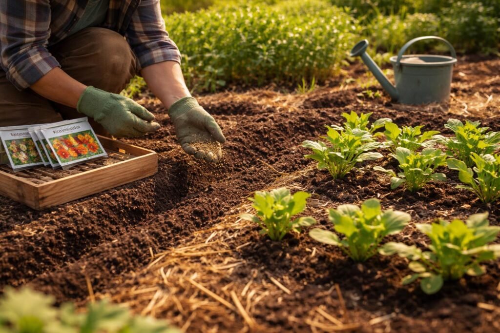 Kokardenblume im Beet: Saatgut, Pflanzung, Pflege, Winterhärte beobachten, gesund wachsen.