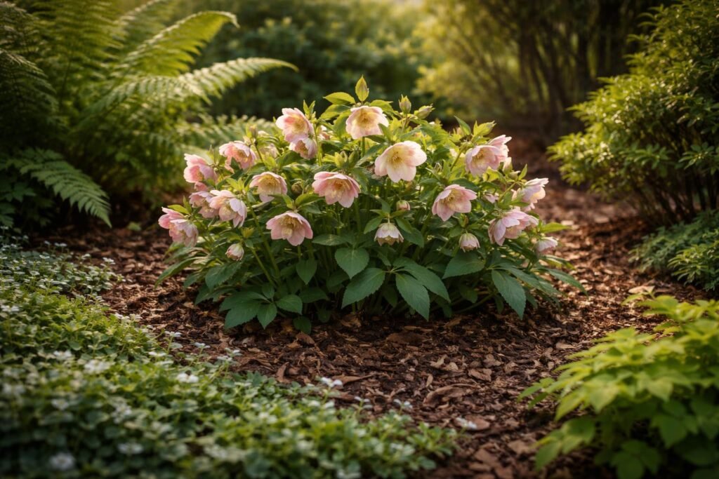 - Idealer Standort für Lenzrose: Boden, Licht, Nachbarn, Pflegebedürfnisse beachten, im Frühling.