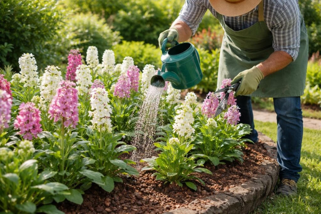 Levkojen: Aussaat, Standort & die schönsten Sorten Levkojen im idealen Standort: lockerer Boden, viel Licht, regelmäßige Pflege.