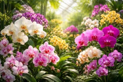 - Orchideenvielfalt zeigt elegante Blütenformen, Farbspiele und faszinierende Strukturen weltweit, bewundernswert.