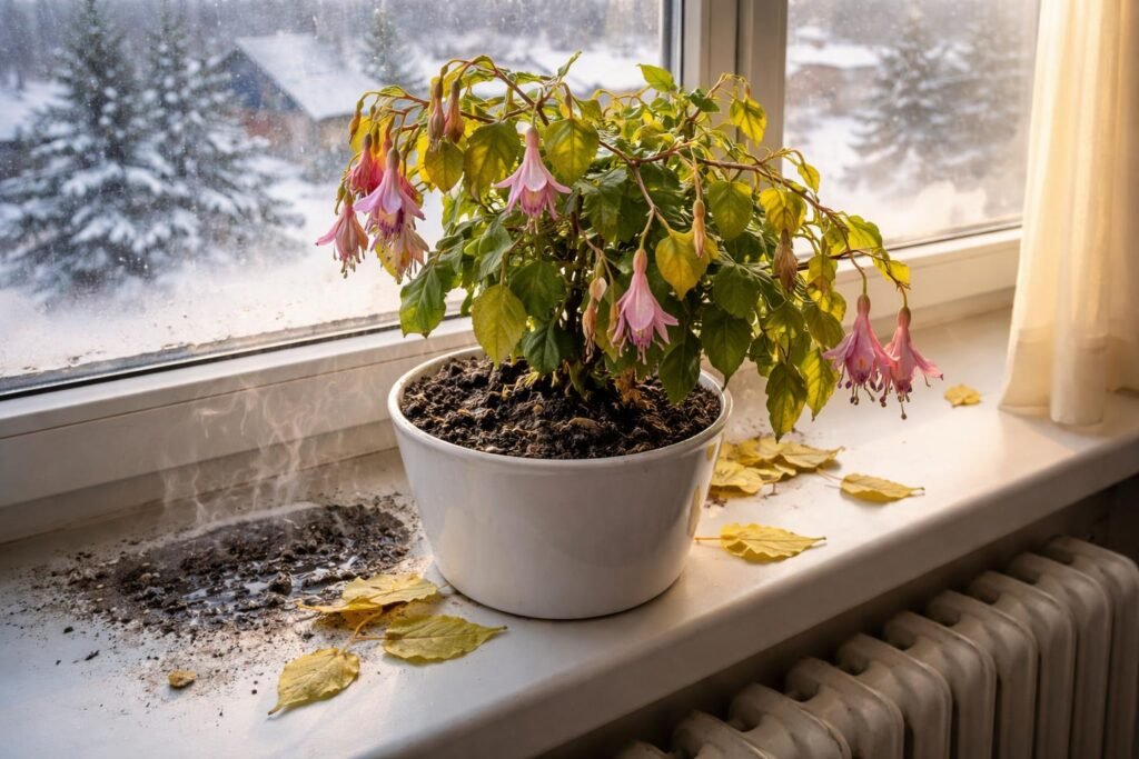 Fuchsien richtig überwintern: Häufige Fehler erfolgreich vermeiden Fuchsien sollten im Winter geschützt stehen, um typische Pflegefehler zu vermeiden.