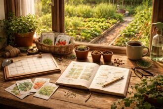 - Übersichtlicher Aussaatkalender mit Monatsabschnitten, Gemüsesorten und Pflanzzeiträumen im Gartenjahr, optimal.