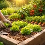 Bild eines Gemüsegartens mit anfängerfreundlichen Sorten – robuster Ernte und Freude.