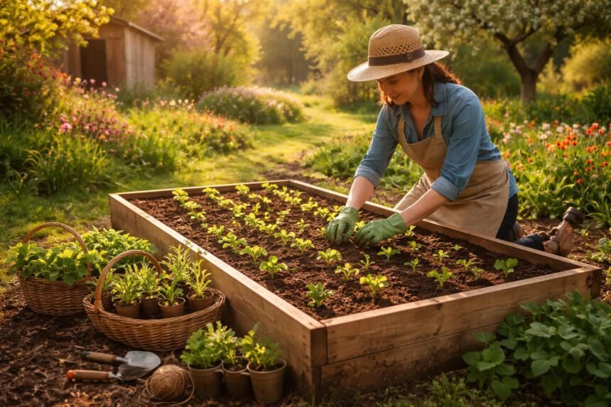 - Hochbeet im Frühling: Vor- und Nachteile gekaufter Jungpflanzen vs Aussaat im Garten.