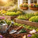 • Frühlingscheck für Freizeitgärten und Blumenkästen – Pflege, Lockern, Schnitt, Düngen, Neubepflanzen.