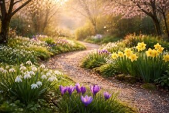 - Frühlingserwachen im Garten: Farbenpracht, Duftwolken, neues Leben entfaltet sich überall sichtbar