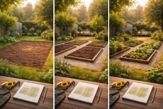 Dieser Anfänger-Gartenplan bietet klare Struktur, Ruhe im Grünen und einfache Bepflanzung.