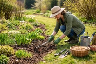 - Frühling im Garten: Boden lockern, säen, pflanzen, pflegen, mulchen