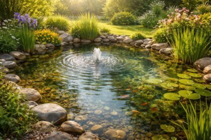 - Frühjahrspflege für den Gartenteich: Wasser, Pflanzen, Bewohner gesund halten und optisch auffrischen