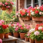 - Pelargonien blühen lange, pflegeleicht, Balkon- und Beetpflanzen; Bienenfreundlichkeit wird im Garten vielfach kritisch diskutiert.