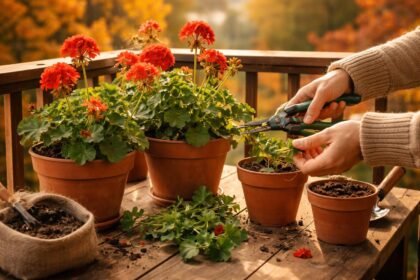 - Geranien optimal überwintern durch richtigen Herbstschnitt, sanfte Pflege und Lagerung.