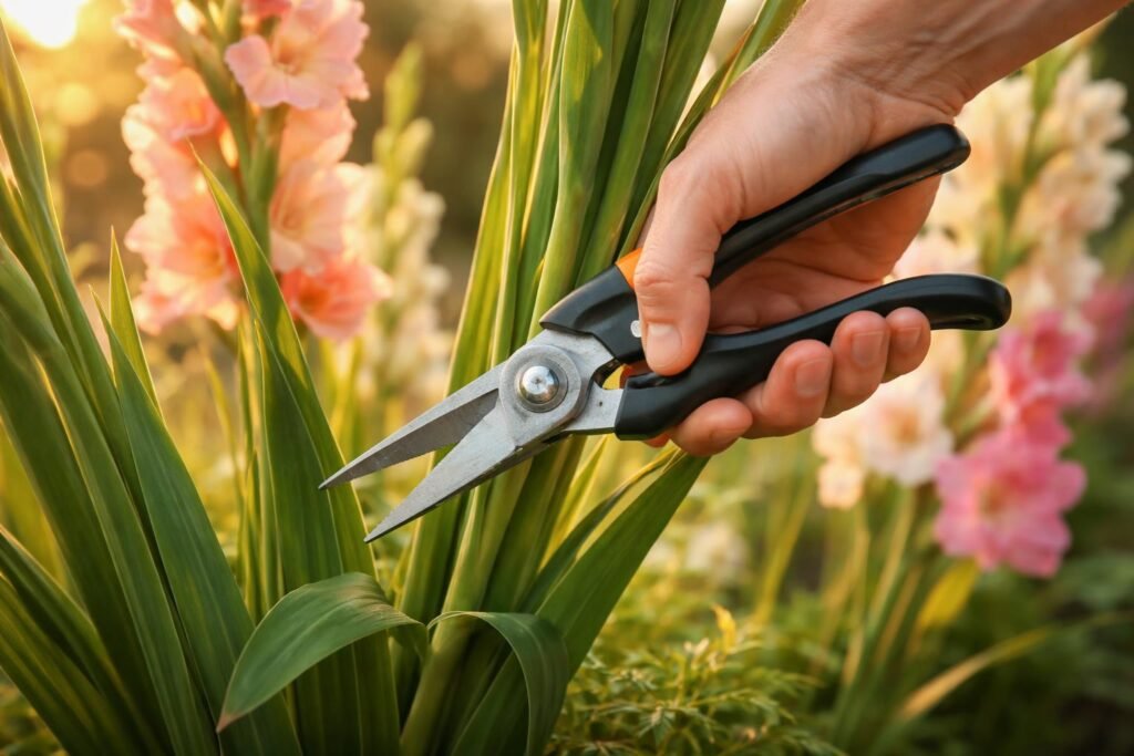- Gladiolen schneiden: Zeitpunkt, Technik, Pflegetipps kompakt erklärt und umgesetzt für glänzende Blüten