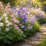 - Glockenblumen im Farbspektrum Weiß bis Blau im romantischen Garten mit naturnaher Ausstrahlung und robuster Pflege.
