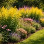 - Goldrute glänzt im Garten mit gelben Blüten, Heilpflanze und insektenfreundlich