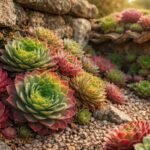 - Hauswurz-Rosetten schmücken Steinwände, Mauerfugen und Steingärten mit pflegeleichter Vielfalt in allen Jahreszeiten.