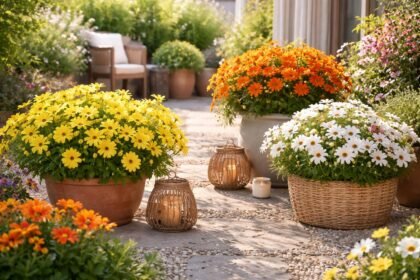 Kapkörbchen (Osteospermum) lieben volle Sonne, regelmäßige Bewässerung und regelmäßigen Rückschnitt.