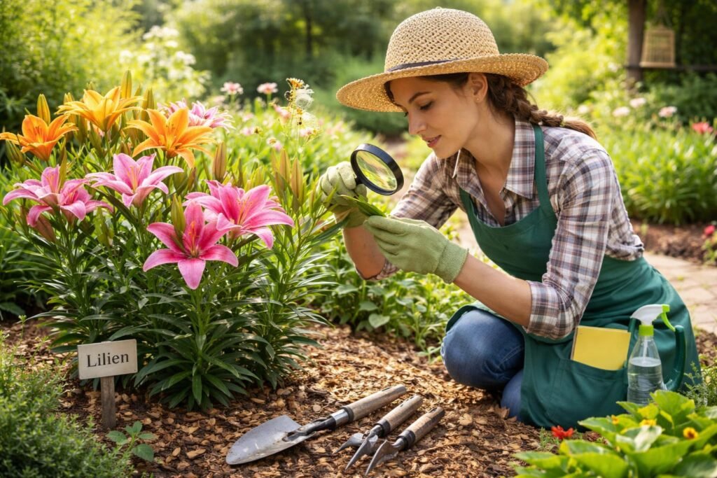 - Blühende Lilien gesund halten durch Vorbeugung gegen Krankheiten und Schädlinge